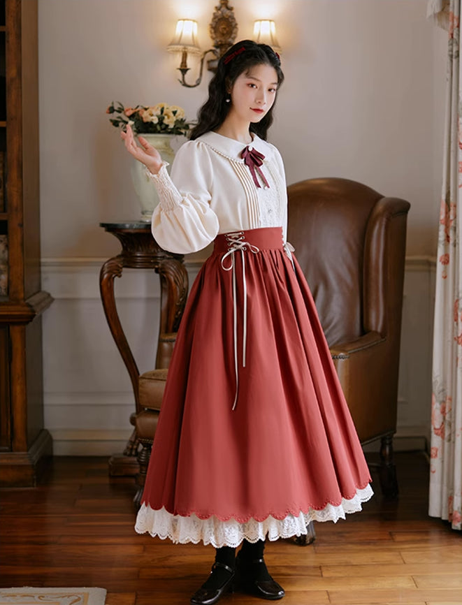 Evergarden Blouse & Skirt Set (5 Colors)