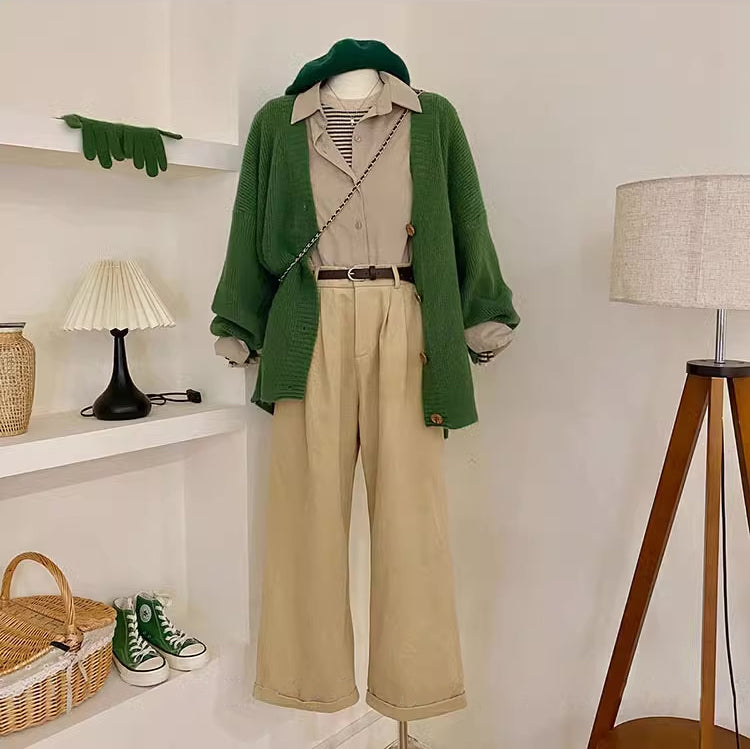 Newsboy Knitted Cardigan (6 Colors)