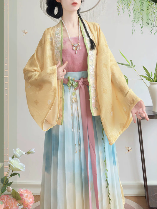 Watercolor Ombre Song Hanfu Set (2 Colors)