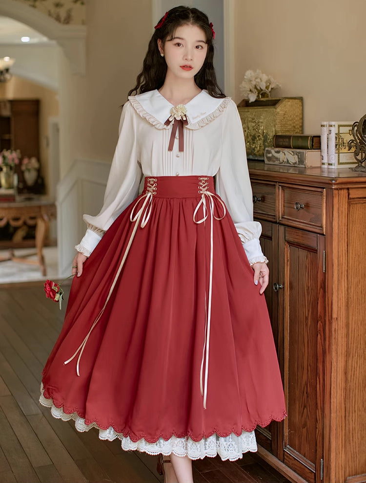 Evergarden Blouse & Skirt Set (5 Colors)