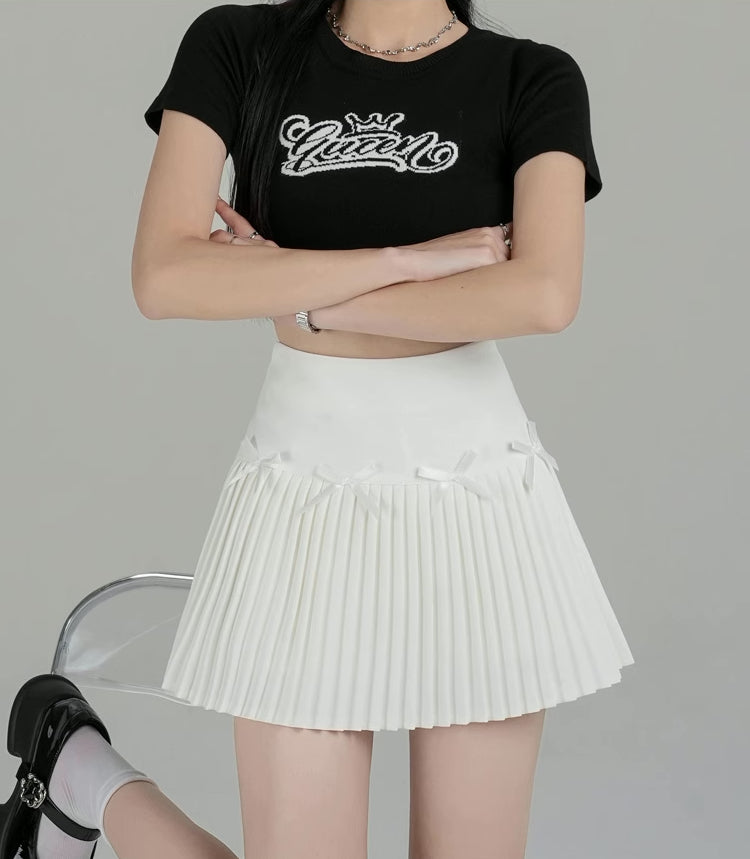 Little Bow Spring Mini Skirt (4 Colors)