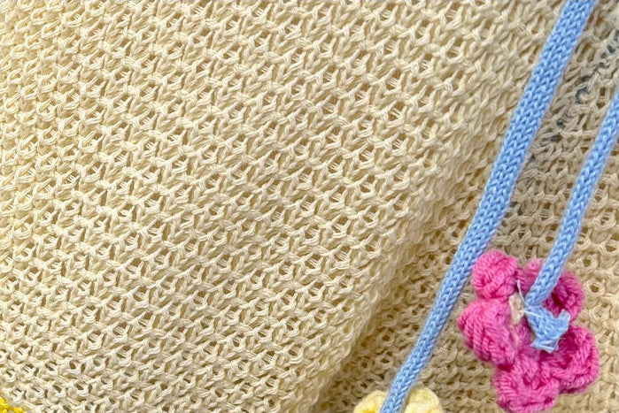 Daisy Pom Pom Knitted Bikini Set (3 Colors)