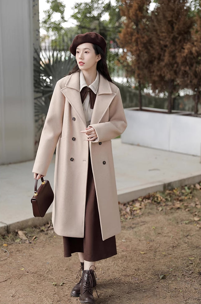 Corduroy Suede Suspender Skirt / Blouse (Brown)