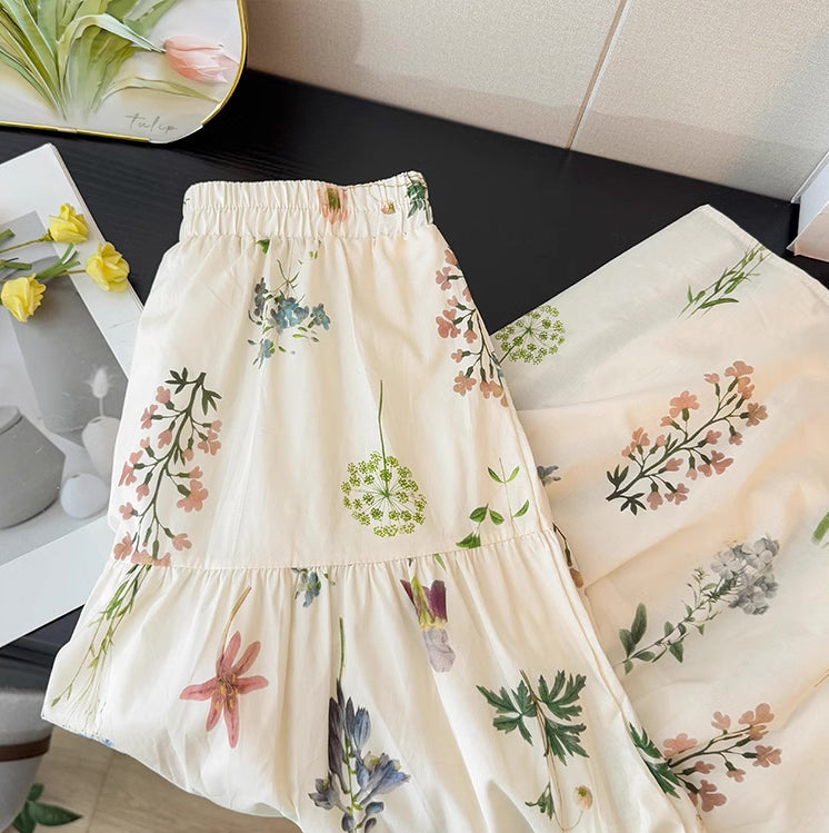Blooming Beautiful Floral Midi Skirt (7 Colors)