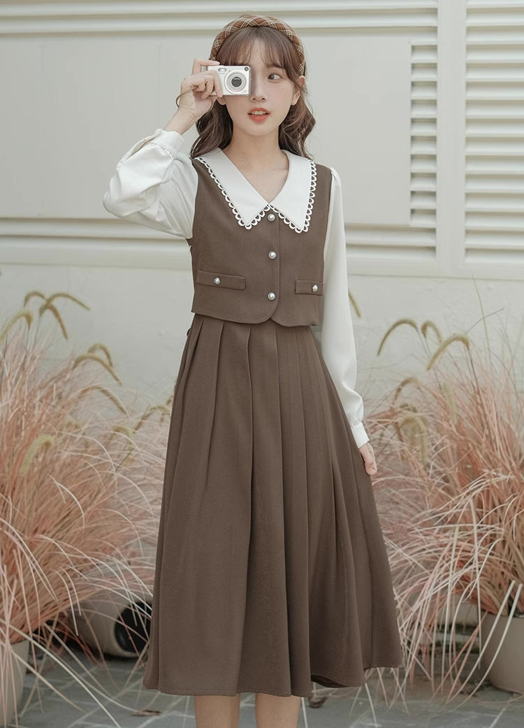 Traveller's Basic Midi Dress (Khaki)