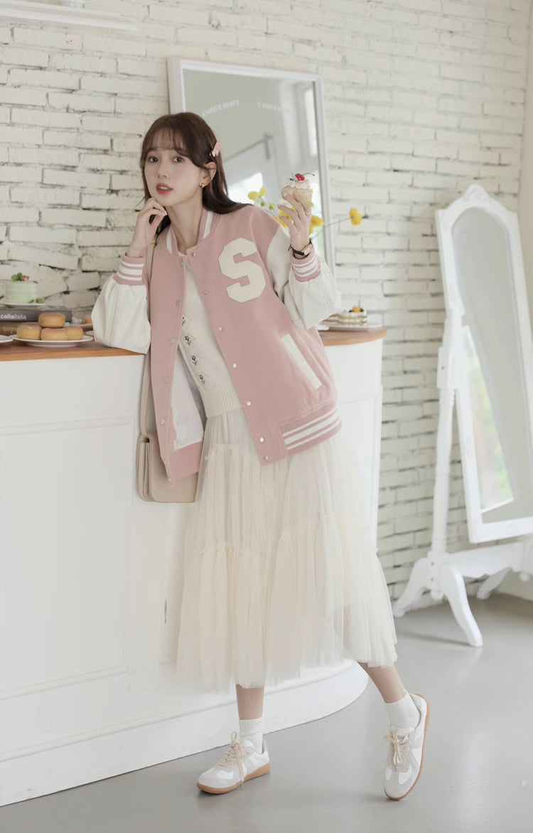 Letterman Baseball Jacket (2 Colors)