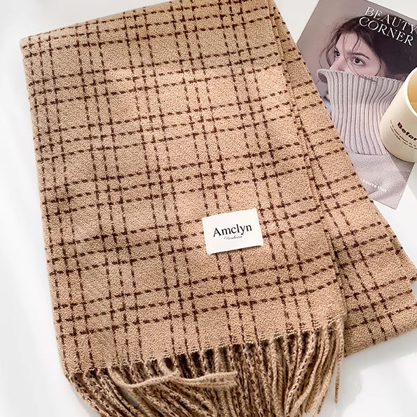 Brown Plaid Scarf Series (Assorted)