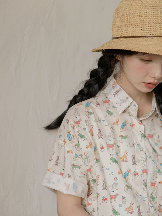 Best Boy Button Up Shirt (Cream)