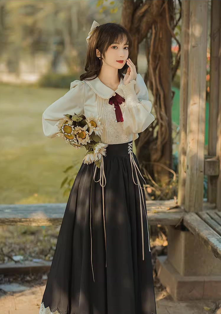 Evergarden Blouse & Skirt Set (5 Colors)