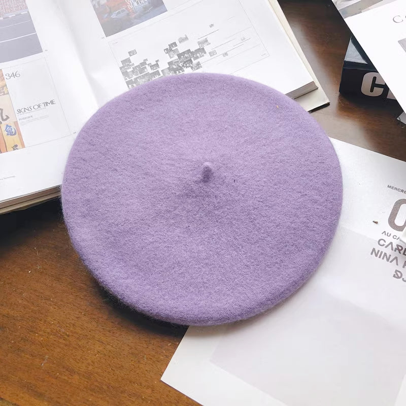 Basic Wool Beret (31 Colors)