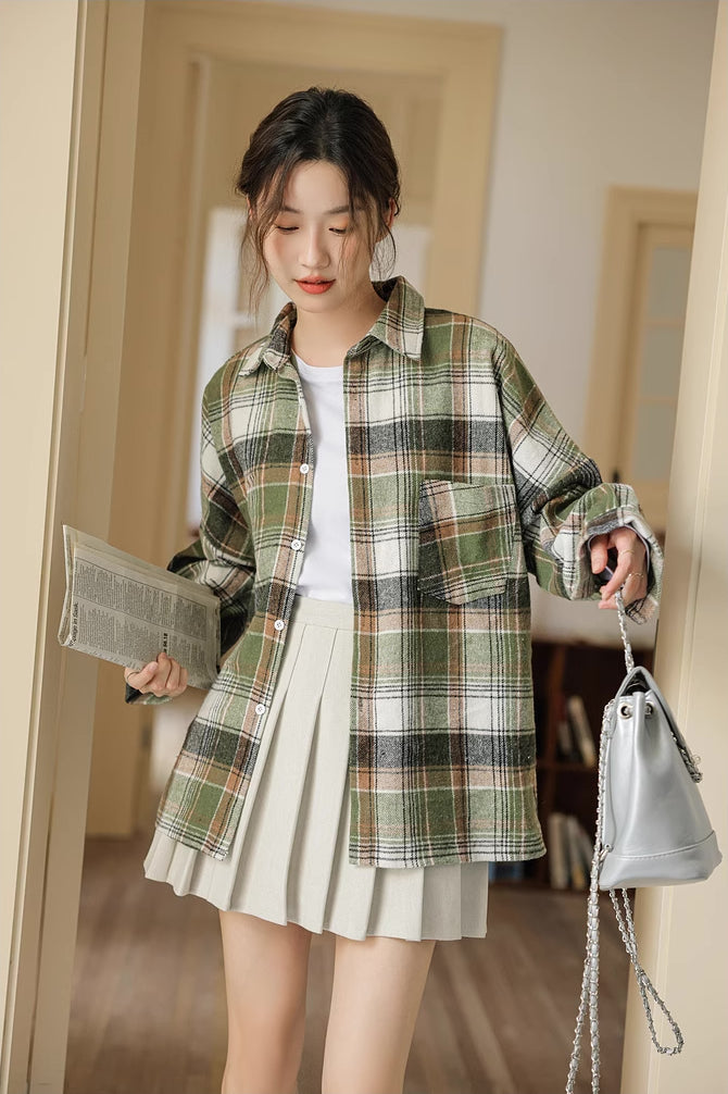 Into The Woods Plaid Shirt (Green)