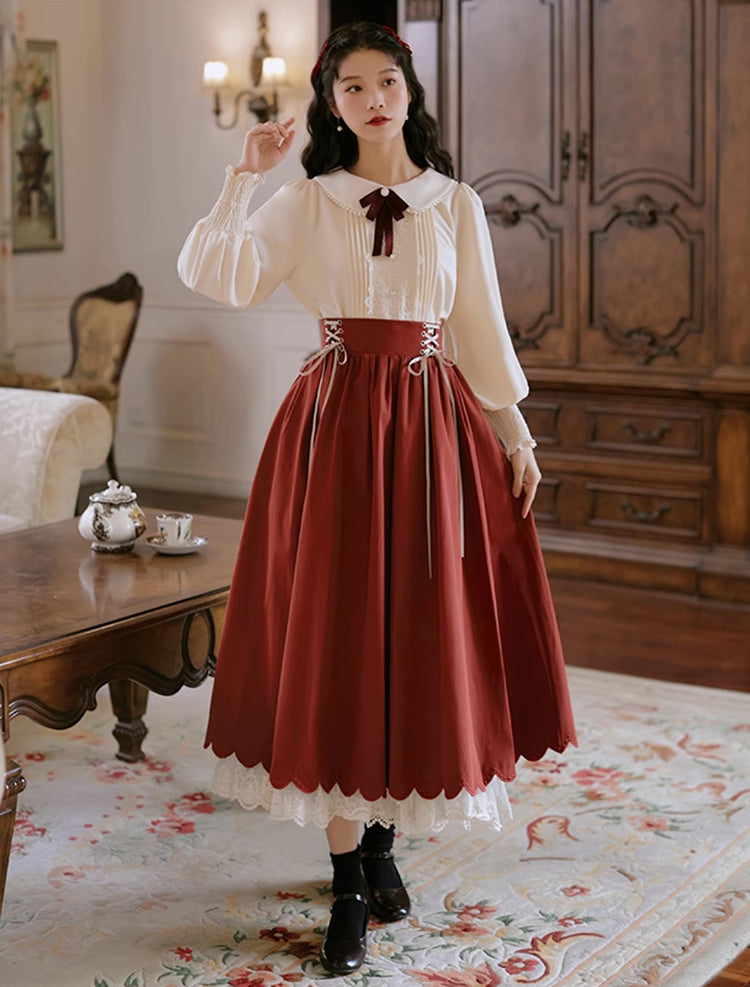 Evergarden Blouse & Skirt Set (5 Colors)