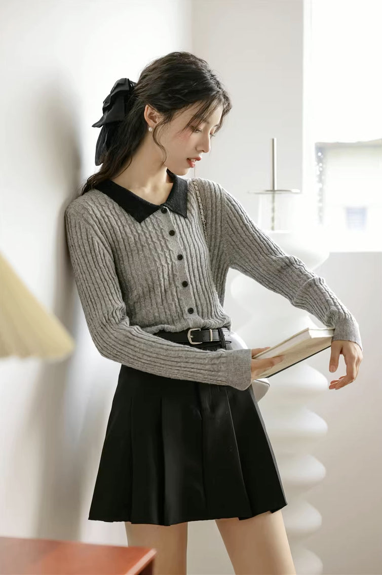Preppy Pleated Mini Skirt (4 Colors)