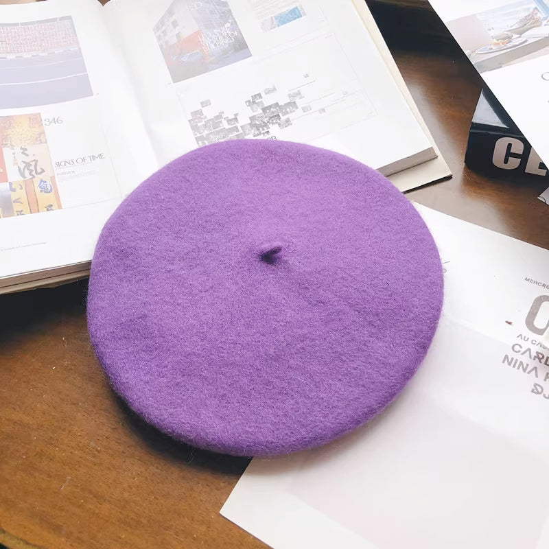 Basic Wool Beret (31 Colors)