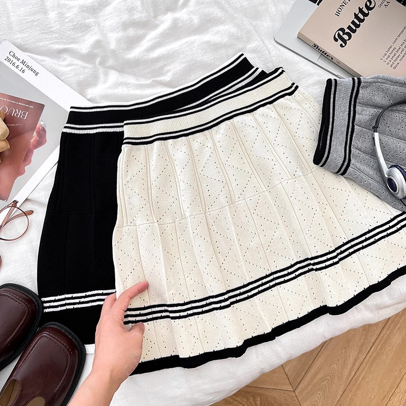 Preppy Stripe 3-Piece Knit Set (3 Colors)