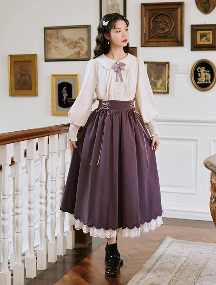 Evergarden Blouse & Skirt Set (5 Colors)