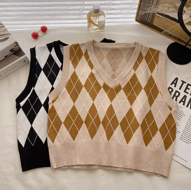 Argyle Varsity Vest (2 Colors)