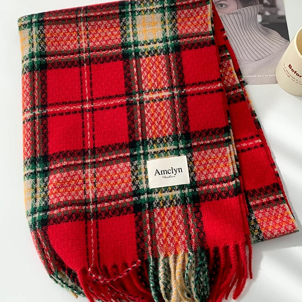 Red Plaid Scarf Series (Assorted)
