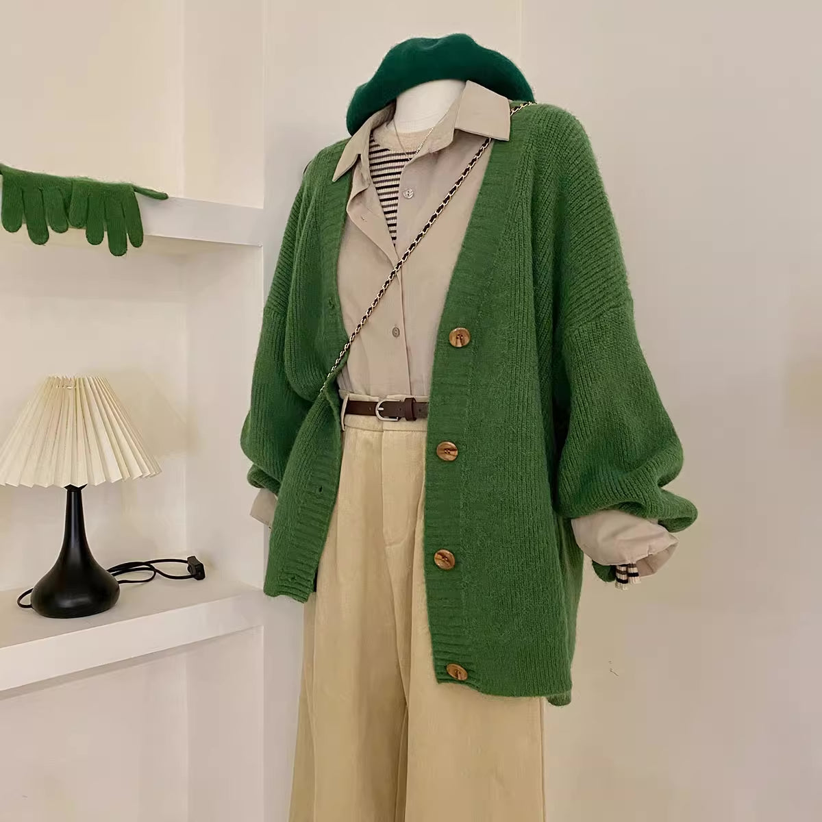 Newsboy Knitted Cardigan (6 Colors)