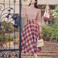 Toasted Plaid Midi Skirt (2 Colors)