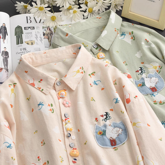 Goosing Around Blouse (2 Colors)