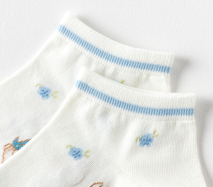 Spring Peter Rabbit Ankle Socks Set (Blue)