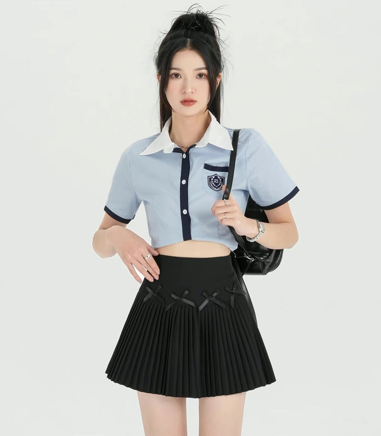 Little Bow Spring Mini Skirt (4 Colors)