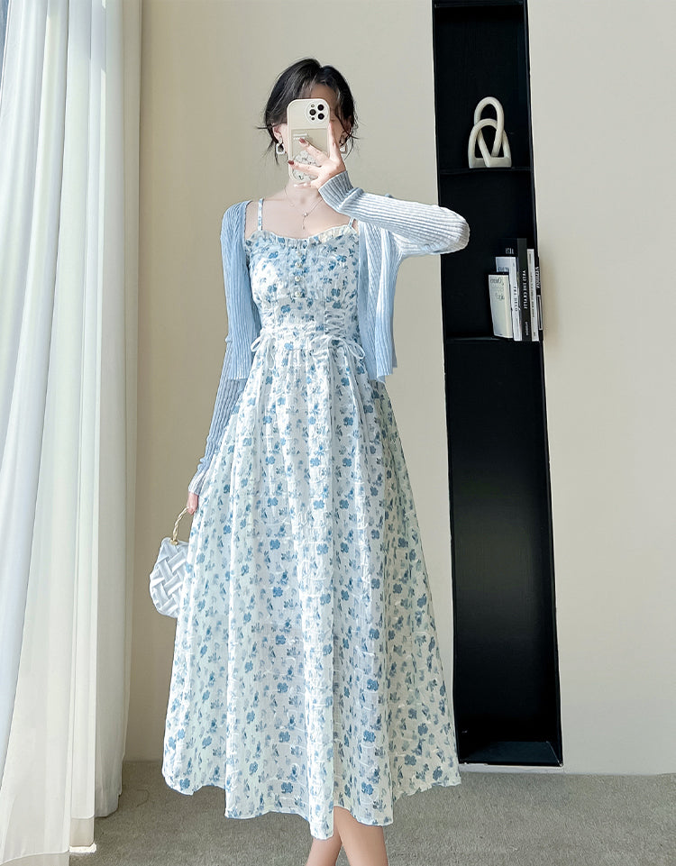 May Flowers Lace Up Cami Dress (3 Colors)