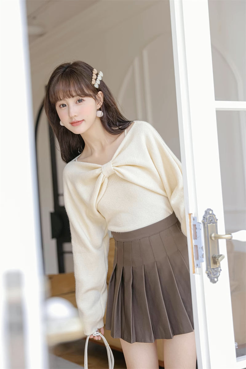 Bow Front Sweater (8 Colors)