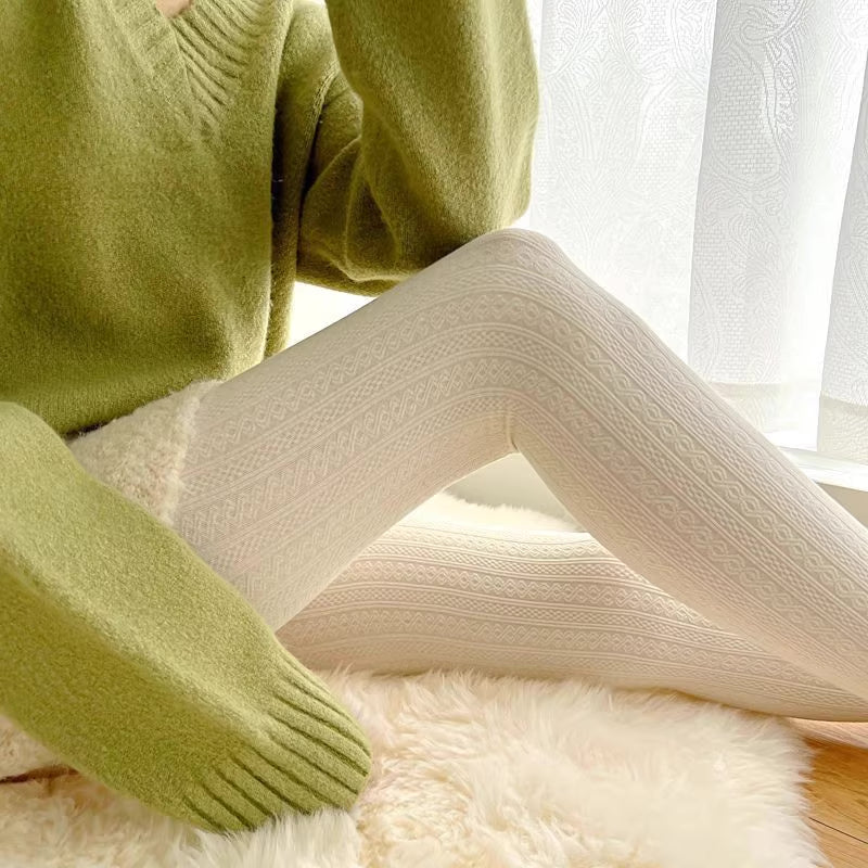 Cable Knit Tights (13 Colors)