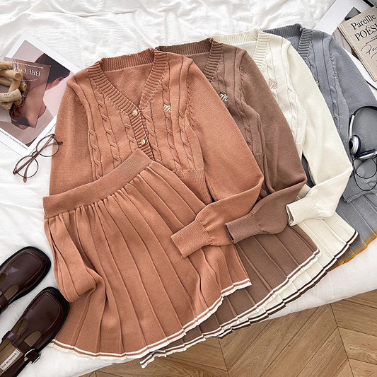 Monogram Knit Set (4 Colors)