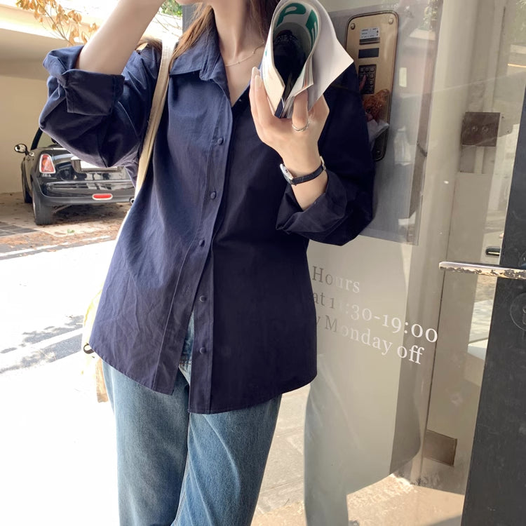 Boyfriend Button Up Shirt (6 Colors)