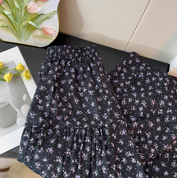Blooming Beautiful Floral Midi Skirt (7 Colors)