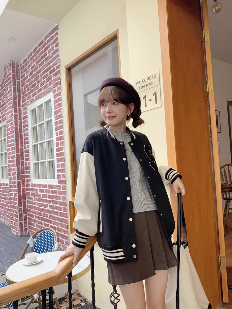 Letterman Baseball Jacket (2 Colors)