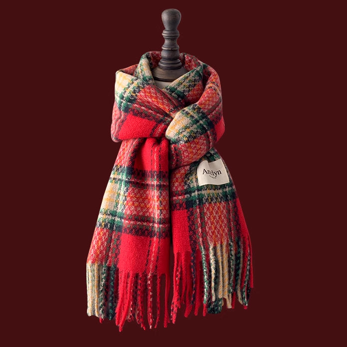 Red Plaid Scarf Series (Assorted)