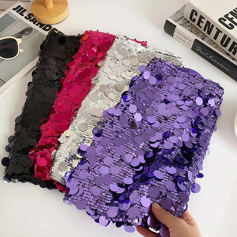 Chunky Sequin Mini Skirt (4 Colors)