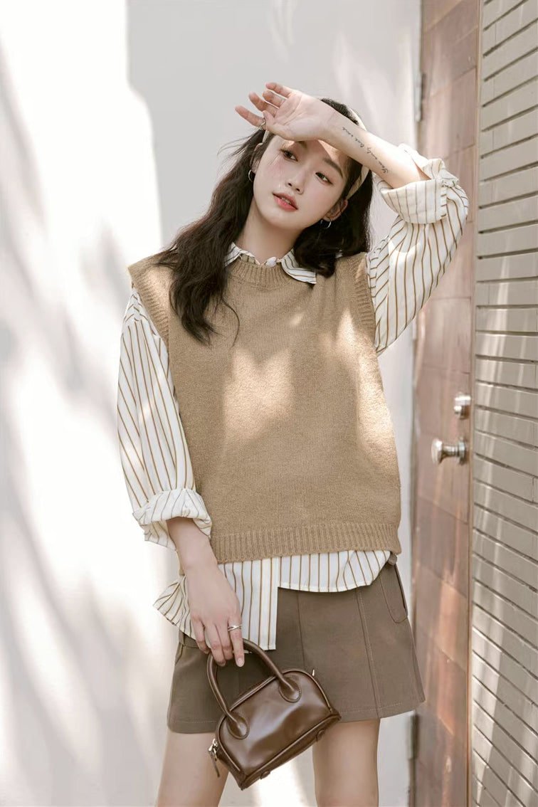 Basic Stripe Button Down Shirt (3 Colors)