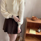 Tie Neck Puff Sleeve Sweater (5 Colors)