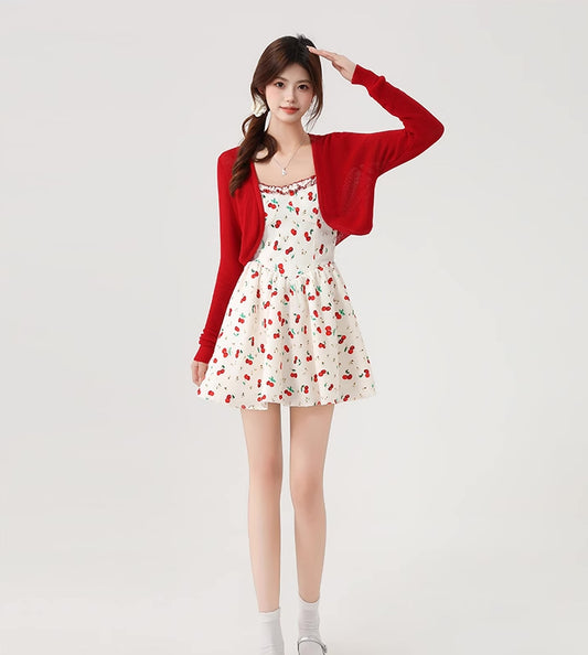 Cherry Cami Mini Dress (2 Colors)