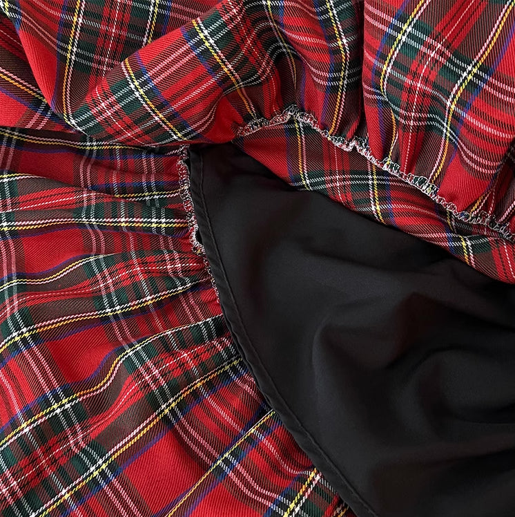 Holiday Plaid Tiered Midi Skirt (3 Colors)
