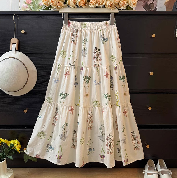 Blooming Beautiful Floral Midi Skirt (7 Colors)
