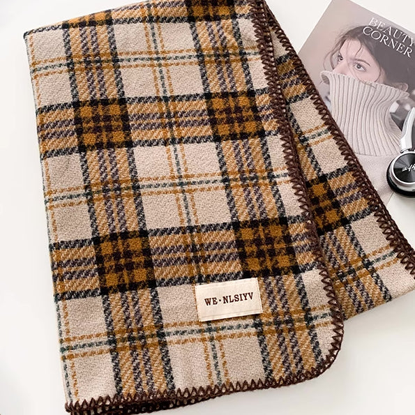 Brown Plaid Scarf Series (Assorted)