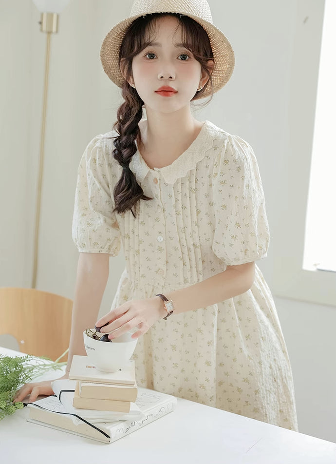 Ditsy Floral Sun Dress (Yellow)
