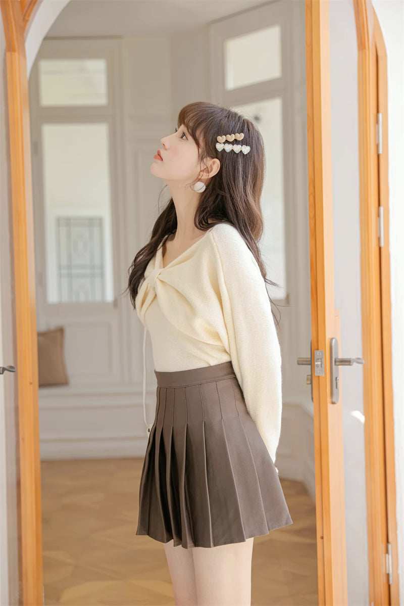 Bow Front Sweater (8 Colors)