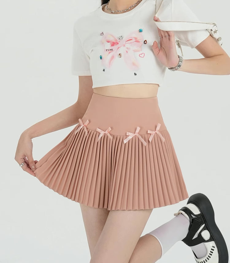 Little Bow Spring Mini Skirt (4 Colors)