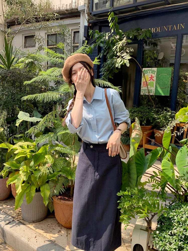 Boyfriend Button Up Shirt (6 Colors)