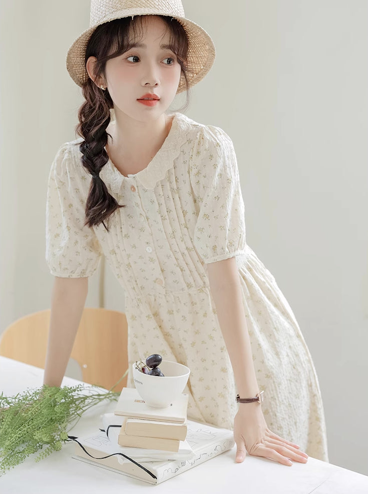 Ditsy Floral Sun Dress (Yellow)