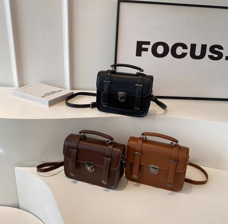 Buckle Satchel Bag (3 Colors)