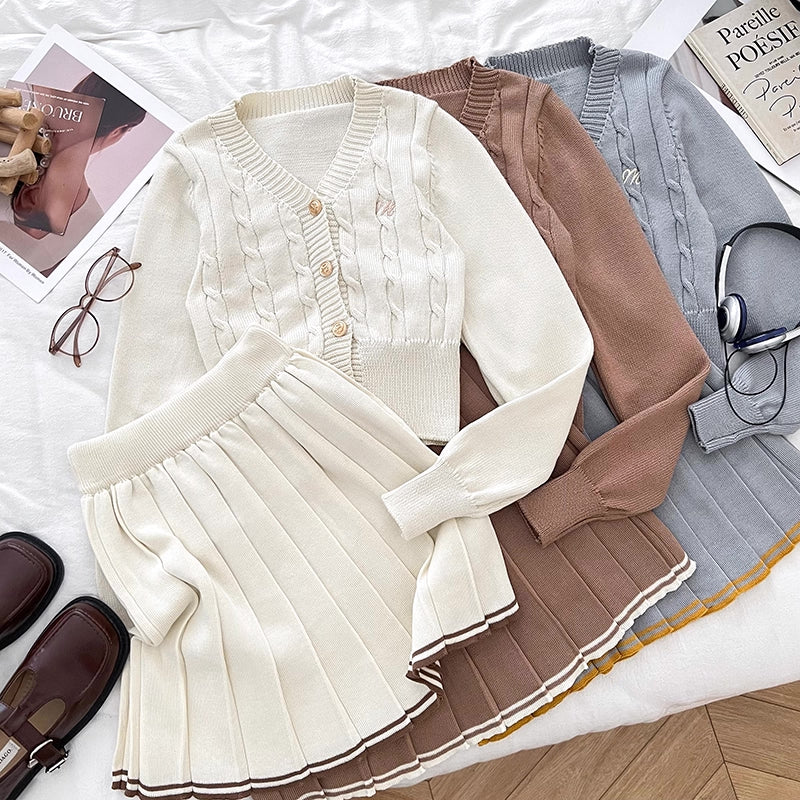 Monogram Knit Set (4 Colors)