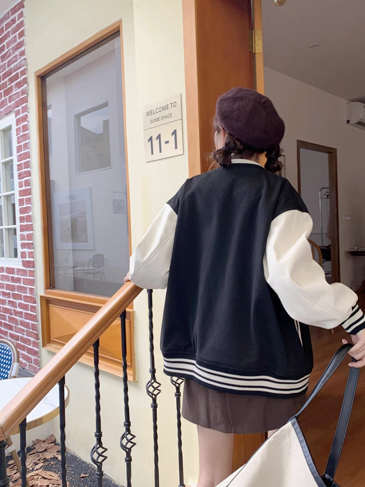 Letterman Baseball Jacket (2 Colors)